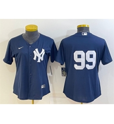 Women New York Yankees 99 Aaron Judge Navy Stitched Baseball Jersey Women New York Yankees 99 Aaron Judge Navy Stitched Baseball Jersey