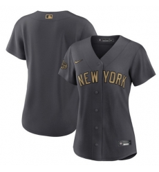 Women New York Yankees Blank 2022 All Star Charcoal Stitched Baseball Jersey 28Run Small 29 Women New York Yankees Blank 2022 All Star Charcoal Stitched Baseball Jersey 28Run Small 29