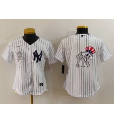 Women New York Yankees White Team Big Logo Cool Base Stitched Jersey 9 Women New York Yankees White Team Big Logo Cool Base Stitched Jersey 9
