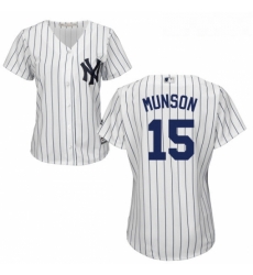 Womens Majestic New York Yankees 15 Thurman Munson Authentic White Home MLB Jersey Womens Majestic New York Yankees 15 Thurman Munson Authentic White Home MLB Jersey