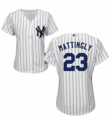 Womens Majestic New York Yankees 23 Don Mattingly Authentic White Home MLB Jersey Womens Majestic New York Yankees 23 Don Mattingly Authentic White Home MLB Jersey