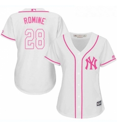 Womens Majestic New York Yankees 28 Austin Romine Authentic White Fashion Cool Base MLB Jersey Womens Majestic New York Yankees 28 Austin Romine Authentic White Fashion Cool Base MLB Jersey