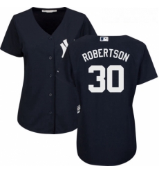 Womens Majestic New York Yankees 30 David Robertson Authentic Navy Blue Alternate MLB Jersey Womens Majestic New York Yankees 30 David Robertson Authentic Navy Blue Alternate MLB Jersey