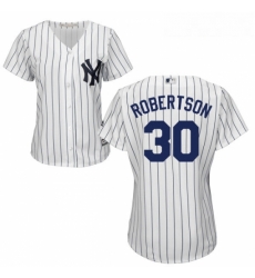 Womens Majestic New York Yankees 30 David Robertson Authentic White Home MLB Jersey Womens Majestic New York Yankees 30 David Robertson Authentic White Home MLB Jersey