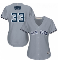 Womens Majestic New York Yankees 33 Greg Bird Replica Grey Road MLB Jersey Womens Majestic New York Yankees 33 Greg Bird Replica Grey Road MLB Jersey