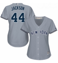 Womens Majestic New York Yankees 44 Reggie Jackson Authentic Grey Road MLB Jersey Womens Majestic New York Yankees 44 Reggie Jackson Authentic Grey Road MLB Jersey