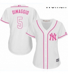 Womens Majestic New York Yankees 5 Joe DiMaggio Replica White Fashion Cool Base MLB Jersey Womens Majestic New York Yankees 5 Joe DiMaggio Replica White Fashion Cool Base MLB Jersey