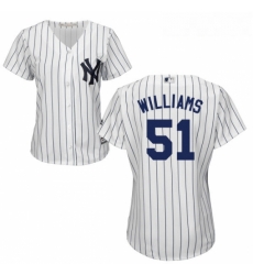 Womens Majestic New York Yankees 51 Bernie Williams Authentic White Home MLB Jersey Womens Majestic New York Yankees 51 Bernie Williams Authentic White Home MLB Jersey
