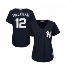 Womens New York Yankees 12 Troy Tulowitzki Authentic Navy Blue Alternate Baseball Jersey Womens New York Yankees 12 Troy Tulowitzki Authentic Navy Blue Alternate Baseball Jersey