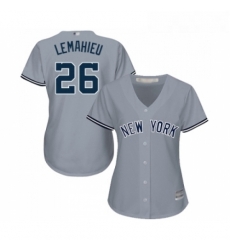Womens New York Yankees 26 DJ LeMahieu Authentic Grey Road Baseball Jersey Womens New York Yankees 26 DJ LeMahieu Authentic Grey Road Baseball Jersey