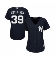 Womens New York Yankees 39 Drew Hutchison Authentic Navy Blue Alternate Baseball Jersey Womens New York Yankees 39 Drew Hutchison Authentic Navy Blue Alternate Baseball Jersey
