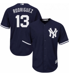 Youth Majestic New York Yankees 13 Alex Rodriguez Replica Navy Blue Alternate MLB Jersey Youth Majestic New York Yankees 13 Alex Rodriguez Replica Navy Blue Alternate MLB Jersey