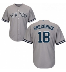 Youth Majestic New York Yankees 18 Didi Gregorius Replica Grey Road MLB Jersey Youth Majestic New York Yankees 18 Didi Gregorius Replica Grey Road MLB Jersey