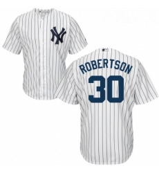 Youth Majestic New York Yankees 30 David Robertson Replica White Home MLB Jersey Youth Majestic New York Yankees 30 David Robertson Replica White Home MLB Jersey