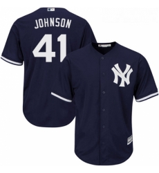 Youth Majestic New York Yankees 41 Randy Johnson Authentic Navy Blue Alternate MLB Jersey Youth Majestic New York Yankees 41 Randy Johnson Authentic Navy Blue Alternate MLB Jersey