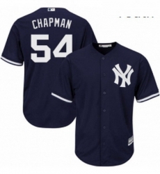 Youth Majestic New York Yankees 54 Aroldis Chapman Authentic Navy Blue Alternate MLB Jersey Youth Majestic New York Yankees 54 Aroldis Chapman Authentic Navy Blue Alternate MLB Jersey