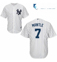 Youth Majestic New York Yankees 7 Mickey Mantle Authentic White Home MLB Jersey Youth Majestic New York Yankees 7 Mickey Mantle Authentic White Home MLB Jersey