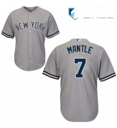 Youth Majestic New York Yankees 7 Mickey Mantle Replica Grey Road MLB Jersey Youth Majestic New York Yankees 7 Mickey Mantle Replica Grey Road MLB Jersey