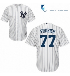 Youth Majestic New York Yankees 77 Clint Frazier Authentic White Home MLB Jersey Youth Majestic New York Yankees 77 Clint Frazier Authentic White Home MLB Jersey