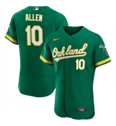 Men Oakland Athletics 10 Nick Allen Green Flex Base Stitched Jersey Men Oakland Athletics 10 Nick Allen Green Flex Base Stitched Jersey