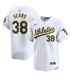 Men Oakland Athletics 38 JP Sears White Home Limited Stitched Jersey Men Oakland Athletics 38 JP Sears White Home Limited Stitched Jersey