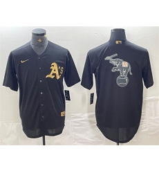 Men Oakland Athletics Black Gold Team Big Logo Cool Base Stitched Baseball Jersey 1 Men Oakland Athletics Black Gold Team Big Logo Cool Base Stitched Baseball Jersey 1