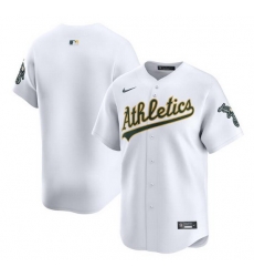 Men Oakland Athletics Blank White Home Limited Stitched Jersey Men Oakland Athletics Blank White Home Limited Stitched Jersey