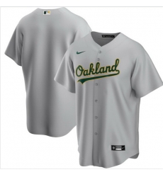 Men Oakland Athletics Nike Gray Blank Jersey Men Oakland Athletics Nike Gray Blank Jersey