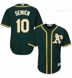 Mens Majestic Oakland Athletics 10 Marcus Semien Replica Green Alternate 1 Cool Base MLB Jersey Mens Majestic Oakland Athletics 10 Marcus Semien Replica Green Alternate 1 Cool Base MLB Jersey