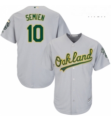 Mens Majestic Oakland Athletics 10 Marcus Semien Replica Grey Road Cool Base MLB Jersey Mens Majestic Oakland Athletics 10 Marcus Semien Replica Grey Road Cool Base MLB Jersey