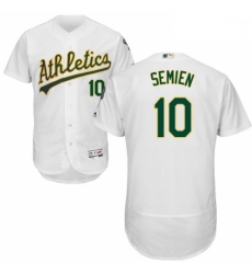 Mens Majestic Oakland Athletics 10 Marcus Semien White Home Flex Base Authentic Collection MLB Jersey Mens Majestic Oakland Athletics 10 Marcus Semien White Home Flex Base Authentic Collection MLB Jersey