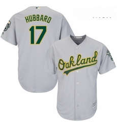 Mens Majestic Oakland Athletics 17 Glenn Hubbard Replica Grey Road Cool Base MLB Jersey Mens Majestic Oakland Athletics 17 Glenn Hubbard Replica Grey Road Cool Base MLB Jersey