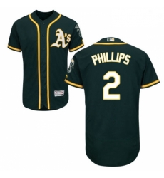 Mens Majestic Oakland Athletics 2 Tony Phillips Green Alternate Flex Base Authentic Collection MLB Jersey Mens Majestic Oakland Athletics 2 Tony Phillips Green Alternate Flex Base Authentic Collection MLB Jersey