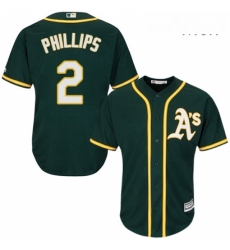 Mens Majestic Oakland Athletics 2 Tony Phillips Replica Green Alternate 1 Cool Base MLB Jersey Mens Majestic Oakland Athletics 2 Tony Phillips Replica Green Alternate 1 Cool Base MLB Jersey