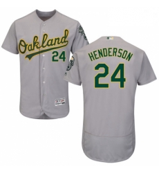 Mens Majestic Oakland Athletics 24 Rickey Henderson Grey Road Flex Base Authentic Collection MLB Jersey Mens Majestic Oakland Athletics 24 Rickey Henderson Grey Road Flex Base Authentic Collection MLB Jersey
