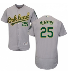 Mens Majestic Oakland Athletics 25 Mark McGwire Grey Road Flex Base Authentic Collection MLB Jersey Mens Majestic Oakland Athletics 25 Mark McGwire Grey Road Flex Base Authentic Collection MLB Jersey