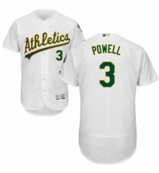 Mens Majestic Oakland Athletics 3 Boog Powell White Home Flex Base Authentic Collection MLB Jersey Mens Majestic Oakland Athletics 3 Boog Powell White Home Flex Base Authentic Collection MLB Jersey