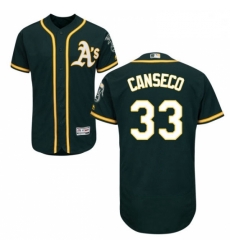 Mens Majestic Oakland Athletics 33 Jose Canseco Green Alternate Flex Base Authentic Collection MLB Jersey Mens Majestic Oakland Athletics 33 Jose Canseco Green Alternate Flex Base Authentic Collection MLB Jersey