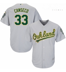 Mens Majestic Oakland Athletics 33 Jose Canseco Replica Grey Road Cool Base MLB Jersey Mens Majestic Oakland Athletics 33 Jose Canseco Replica Grey Road Cool Base MLB Jersey