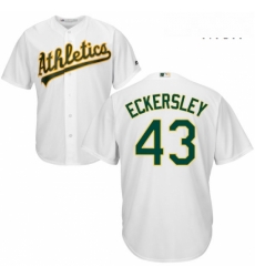 Mens Majestic Oakland Athletics 43 Dennis Eckersley Replica White Home Cool Base MLB Jersey Mens Majestic Oakland Athletics 43 Dennis Eckersley Replica White Home Cool Base MLB Jersey