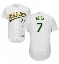 Mens Majestic Oakland Athletics 7 Walt Weiss White Home Flex Base Authentic Collection MLB Jersey Mens Majestic Oakland Athletics 7 Walt Weiss White Home Flex Base Authentic Collection MLB Jersey