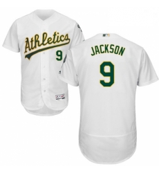 Mens Majestic Oakland Athletics 9 Reggie Jackson White Home Flex Base Authentic Collection MLB Jersey Mens Majestic Oakland Athletics 9 Reggie Jackson White Home Flex Base Authentic Collection MLB Jersey