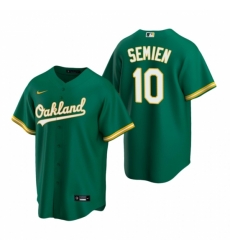 Mens Nike Oakland Athletics 10 Marcus Semien Green Alternate Stitched Baseball Jerse Mens Nike Oakland Athletics 10 Marcus Semien Green Alternate Stitched Baseball Jerse