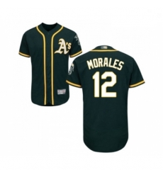 Mens Oakland Athletics 12 Kendrys Morales Green Alternate Flex Base Authentic Collection Baseball Jersey Mens Oakland Athletics 12 Kendrys Morales Green Alternate Flex Base Authentic Collection Baseball Jersey