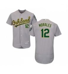 Mens Oakland Athletics 12 Kendrys Morales Grey Road Flex Base Authentic Collection Baseball Jersey Mens Oakland Athletics 12 Kendrys Morales Grey Road Flex Base Authentic Collection Baseball Jersey