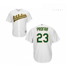 Mens Oakland Athletics 23 Jurickson Profar Replica White Home Cool Base Baseball Jersey Mens Oakland Athletics 23 Jurickson Profar Replica White Home Cool Base Baseball Jersey
