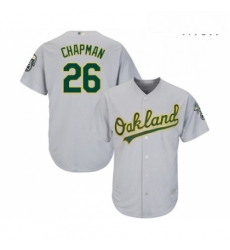 Mens Oakland Athletics 26 Matt Chapman Replica Grey Road Cool Base Baseball Jersey Mens Oakland Athletics 26 Matt Chapman Replica Grey Road Cool Base Baseball Jersey