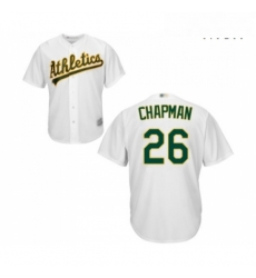 Mens Oakland Athletics 26 Matt Chapman Replica White Home Cool Base Baseball Jersey Mens Oakland Athletics 26 Matt Chapman Replica White Home Cool Base Baseball Jersey