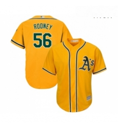 Mens Oakland Athletics 56 Fernando Rodney Replica Gold Alternate 2 Cool Base Baseball Jersey Mens Oakland Athletics 56 Fernando Rodney Replica Gold Alternate 2 Cool Base Baseball Jersey