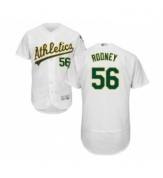 Mens Oakland Athletics 56 Fernando Rodney White Home Flex Base Authentic Collection Baseball Jersey Mens Oakland Athletics 56 Fernando Rodney White Home Flex Base Authentic Collection Baseball Jersey